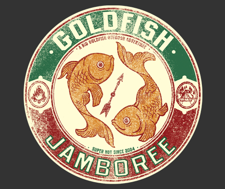 Goldfish Outdoor festival logo design