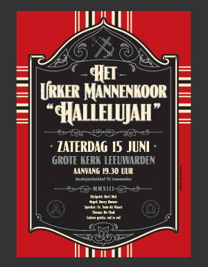 Urker Mannenkoor "Hallelujah" & CH2018 & GoSterk